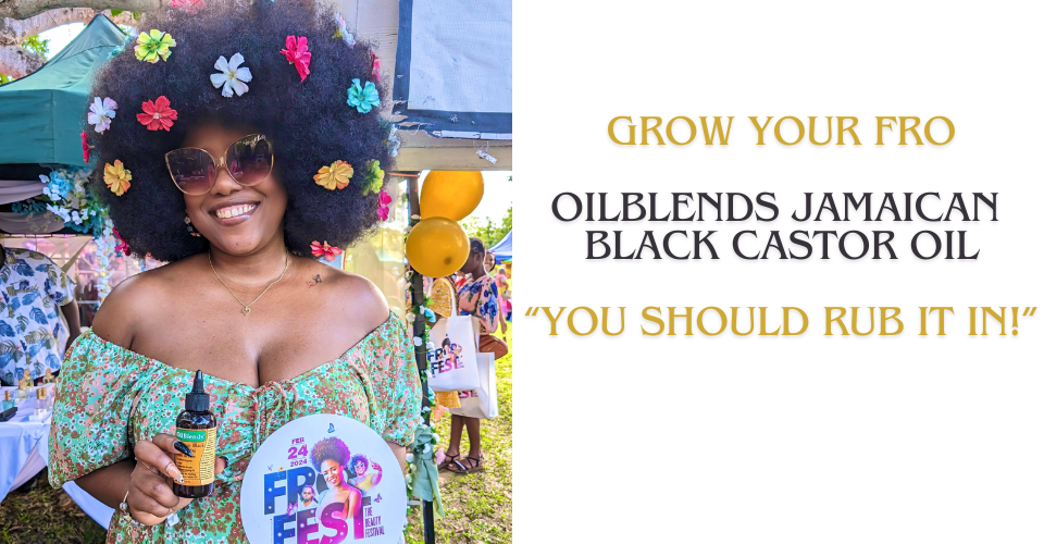 GROW YOUR hair using OilBlends Jamaican Black Castor Oil YOU SHOULD RUB IT IN! natural oils how to grow your hair