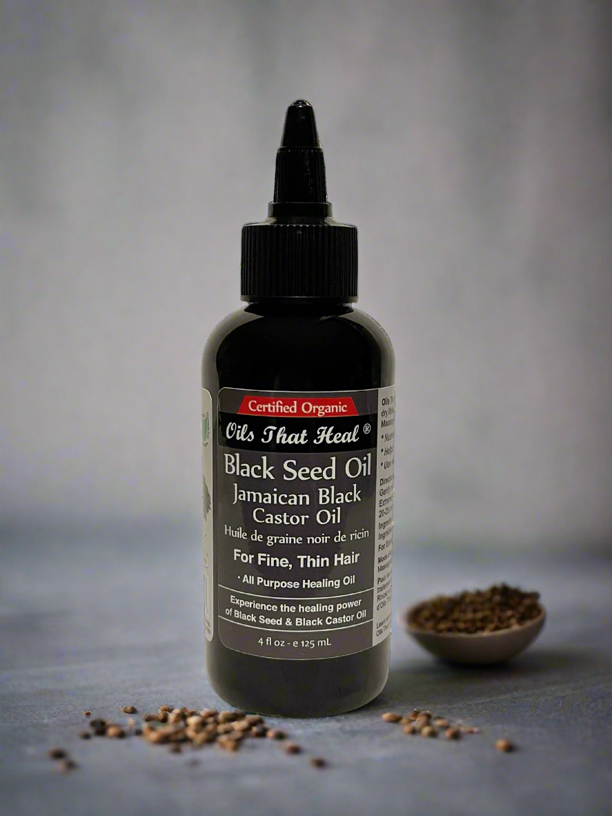 OilBlends,Jamaican Black Castor Oil. Black Seed Oil, Nourishing,hair and treatment,Scalp treat,Hair growth oil, Black Seed Oil,benefits for hair, Natural hair care,Moisturizing scalp treatment Rich in vitamins, Healthy hair and scalp,Strengthens hair, Reduces dryness and breakage, Jamaican Black Castor Oil and Black Seed Oil blend, Enhances hair thickness,stop baldness,stop thinning hair ,plant based,natural oils,organic herbs,castor plant,uncle benney's, balding hair treatment, extra dark, thinning hair