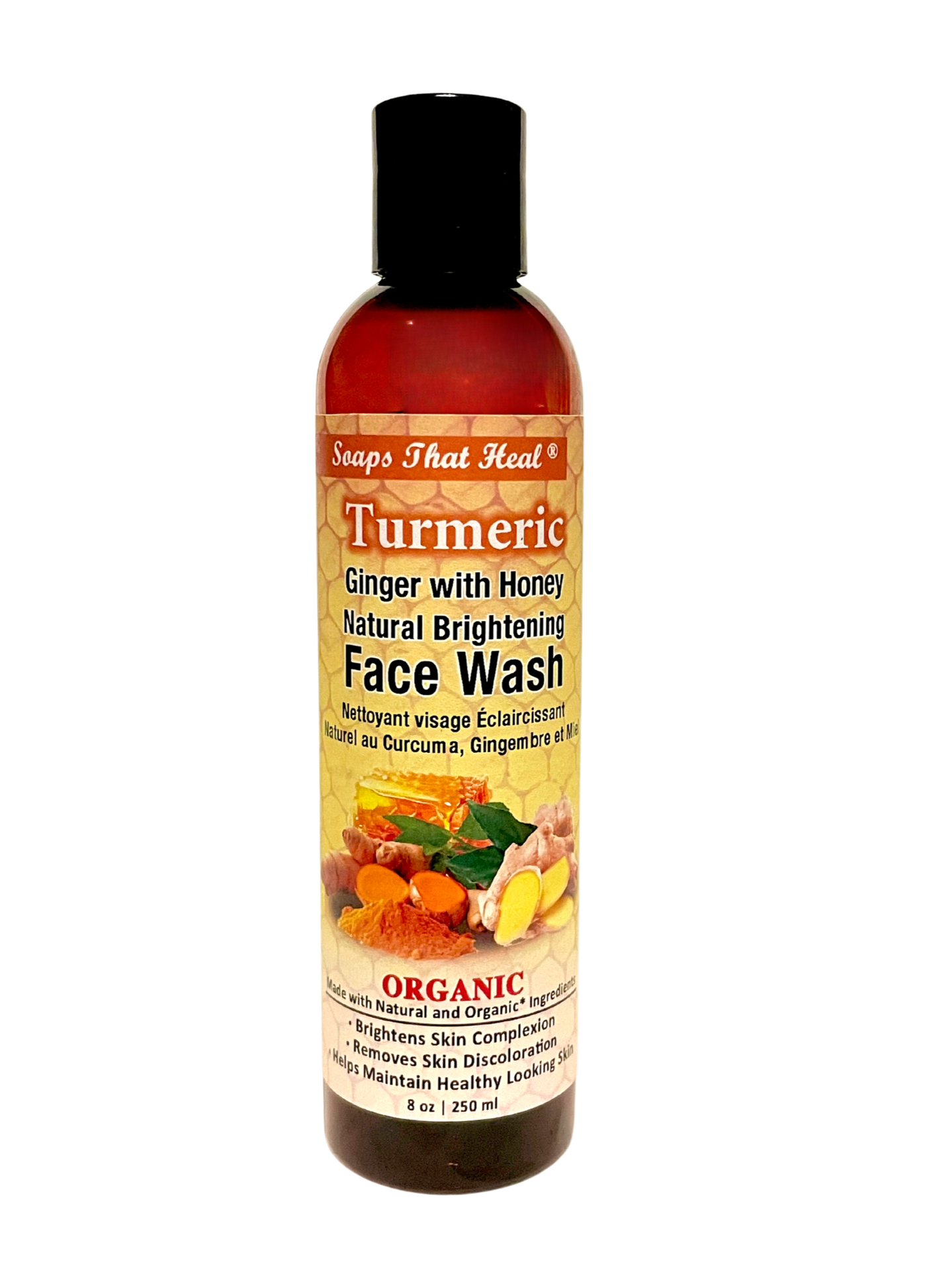 Turmeric Ginger with Honey Natural Brightening Face Wash brightens skin complexion