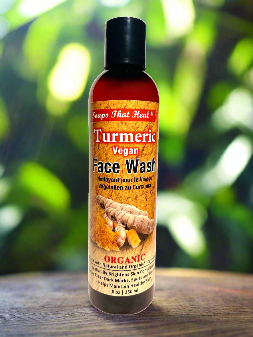 Turmeric Vegan Organic Face Wash - helps maintain healthy skin