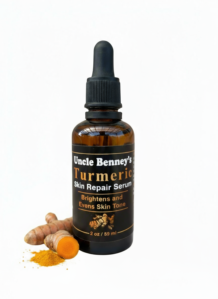 Turmeric Skin Repair Serum,for Turmeric serum for dark spots and hyperpigmentation,does turmeric serum really work for dark spots,How long does turmeric serum take to show results,Benefits of Turmeric Serum for Hyperpigmentation,soaps that heal,uncle benney's,oilblends,oil blends,plant-based skincare,fade dark spots, natural skincare,glowing skin,natural plant-based dark spot treatment,Which turmeric serum is best for hyperpigmentation,