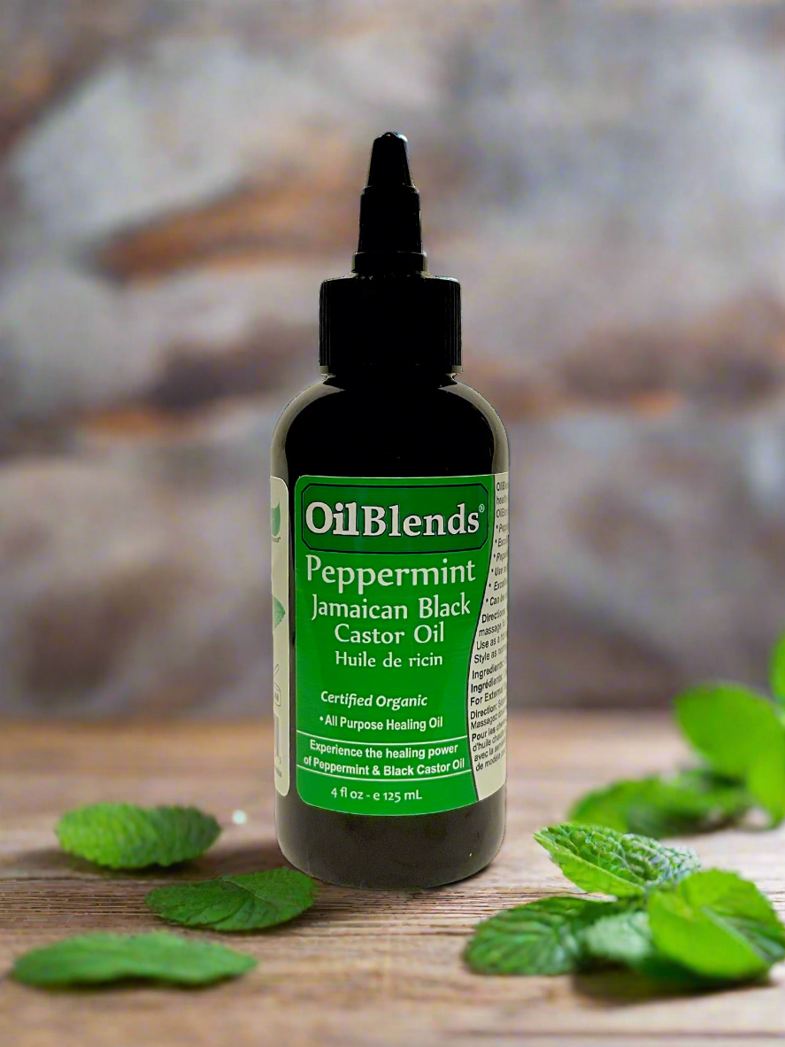 organic oil for Hair and Scalp Stimulation, oilblends peppermint jamaicn black castor oil, soothing oil, great for skin softening, moisturizing massage oils or hot oil treatments for dry, damaged hair
