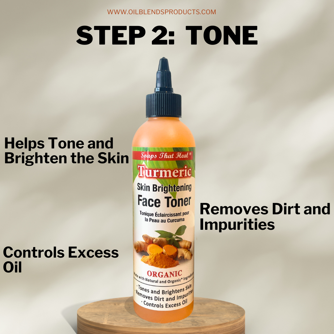 Tumeric Brightner 3 SIMPLE STEPS - Healthy Skin System + BONUS TURMERIC BAR – OilBlends ...