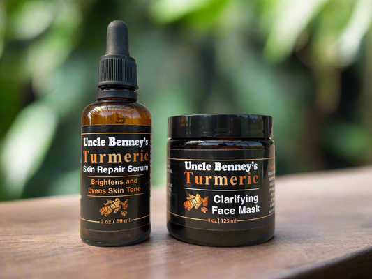 Turmeric Skin Repair Serum and Clarifying Face Mask Combo
