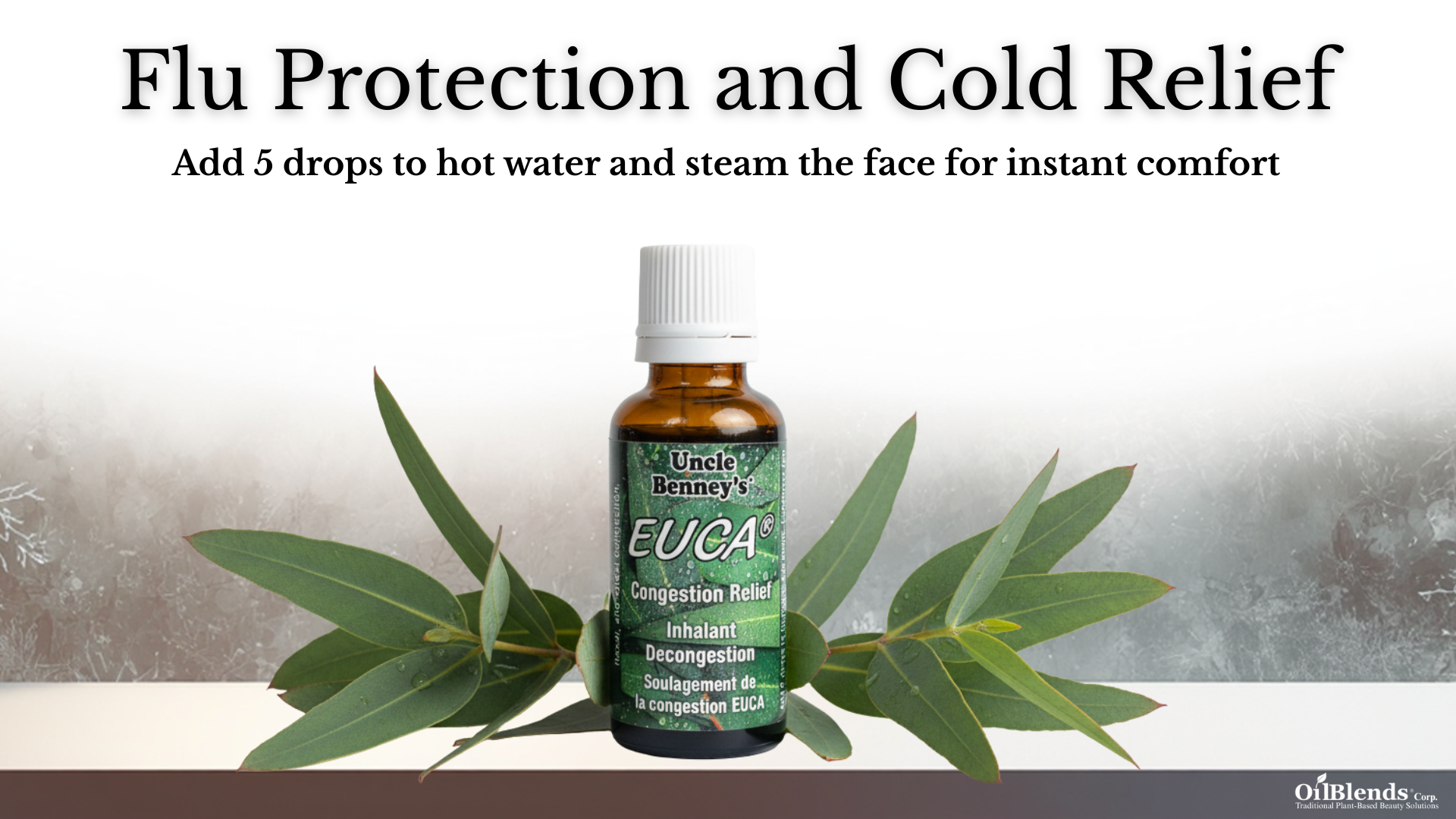 Uncle Benney's Eucalyptus Congestion Relief Inhalant - Colds, Flu, Stuffiness, Headache, Natural Decongestion. a Traditional Caribbean remedy formulated with a powerful blend of pure plant oils including Eucalyptus, Peppermint, Tea Tree, Clove, Rosemary, Lavender, Lemon Lime, Frankincense, and White Thyme essential oils.