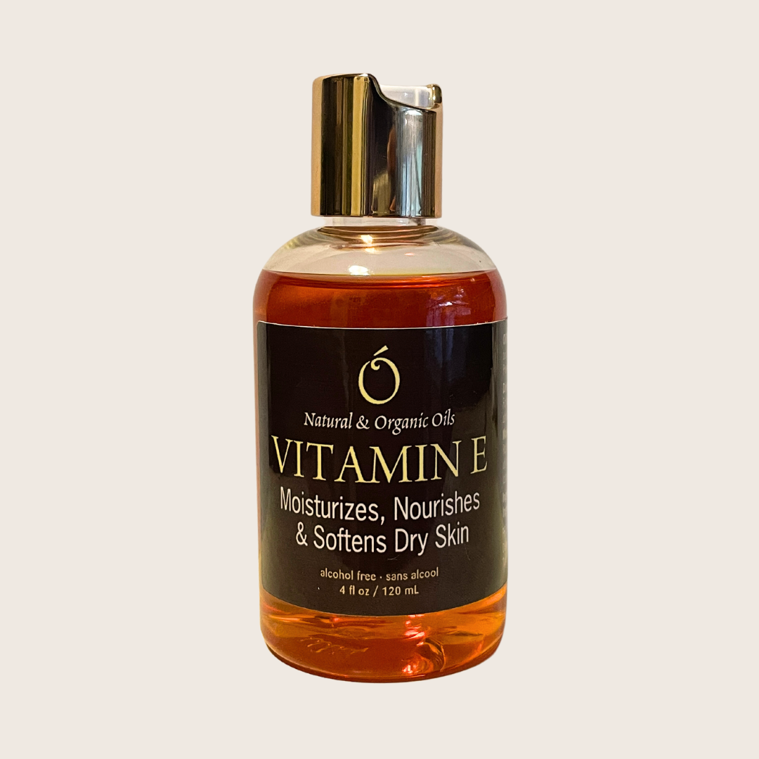 OilBlends Organics Vitamin E Oil moisturizes, nourishes & softens dry, dehydrated and troubled skin. Vitamin E helps to even skin tone and complexion, and reduce stretch marks