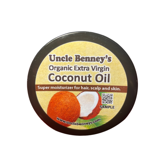 FREE Sample - Uncle Benney's Original Organic Extra Virgin Coconut Oil - Natural moisturizer for Hair, Scalp & Skin