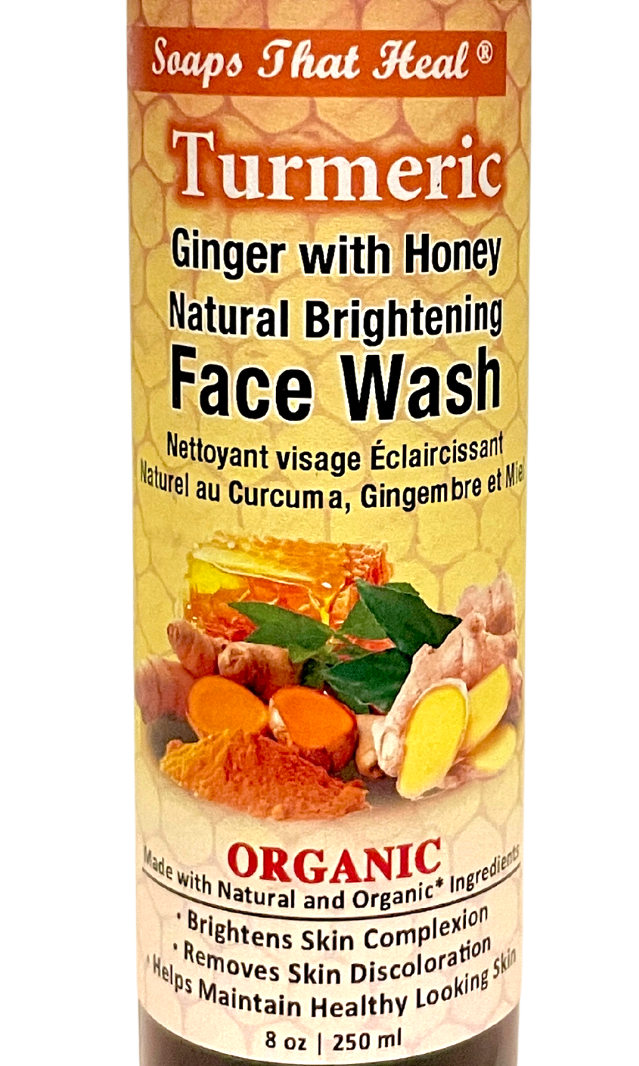 Turmeric Ginger with Honey Natural Brightening Face Wash - brightens skin complexion