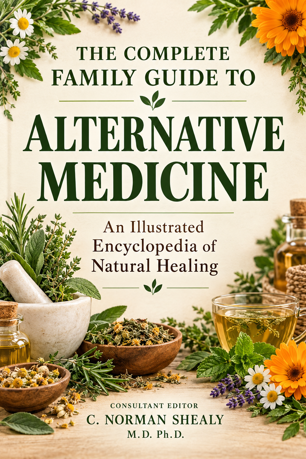 The Complete Family Guide to Alternative Medicine - An Illustrated Encyclopedia of Natural Healing  By: C. Norman Shealy, M.D., Ph.D., Consultant Editor , Oilblends products, uncle benneys, soaps that heal natural education books