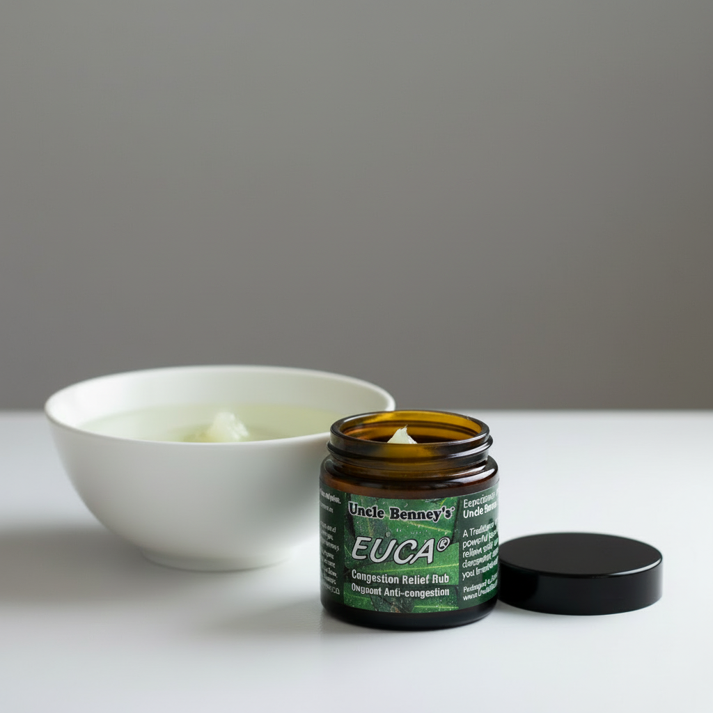Uncle Benney's Eucalyptus Congestion Relief Rub - Relieve cold and flu symptoms, congestion,  aches and pains