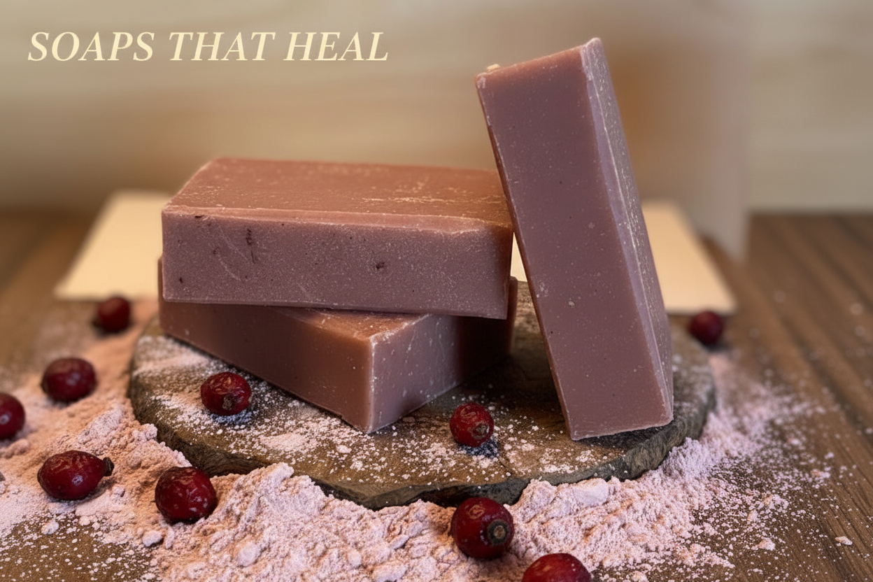 the power of Superfine French Dark Red Clay with Soaps That Heal Rosehip French Clay Soap, a premium soap supply crafted in Canada for skin purifying and skin brightening. This natural clay soap gently cleanses, detoxifies, and nourishes the skin, helping reduce impurities while promoting a healthy, radiant complexion.
Formulated with rosehip extract and French clay, this soap for healthy skin supports hydration, skin rejuvenation, and natural glow. Perfect for daily use, soaps that heal, uncle benney's, 