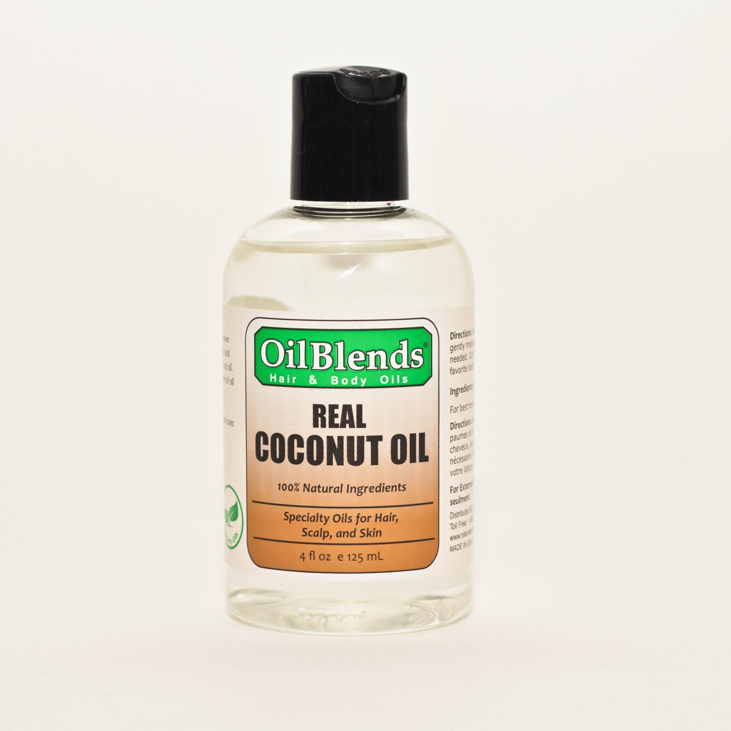 Real Coconut Oil 4 oz OilBlends Traditional Plant Based Beauty