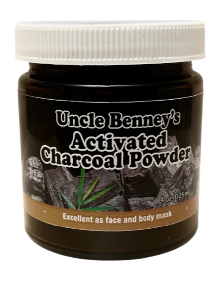 charcoal face and body mask for healthy skin, how to get rid of acne using charcoal, charcoal powder for hyperpigmentation, Uncle Benney's Activated Charcoal Powder 4 oz
